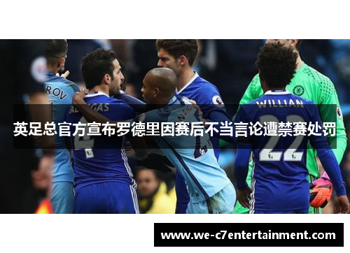 英足总官方宣布罗德里因赛后不当言论遭禁赛处罚 英足总官方宣布罗德里因赛后不当言论遭禁赛处罚